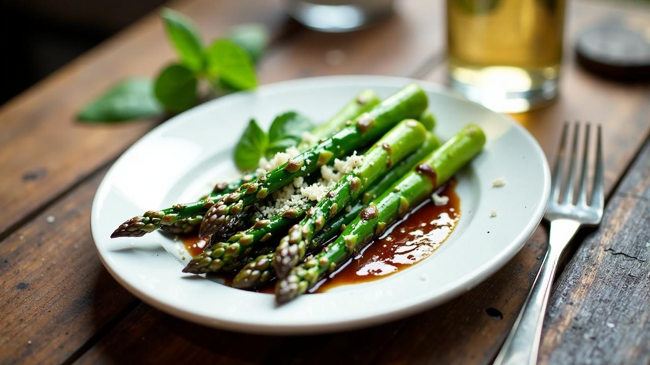 Balsamico-gegrillter Spargel