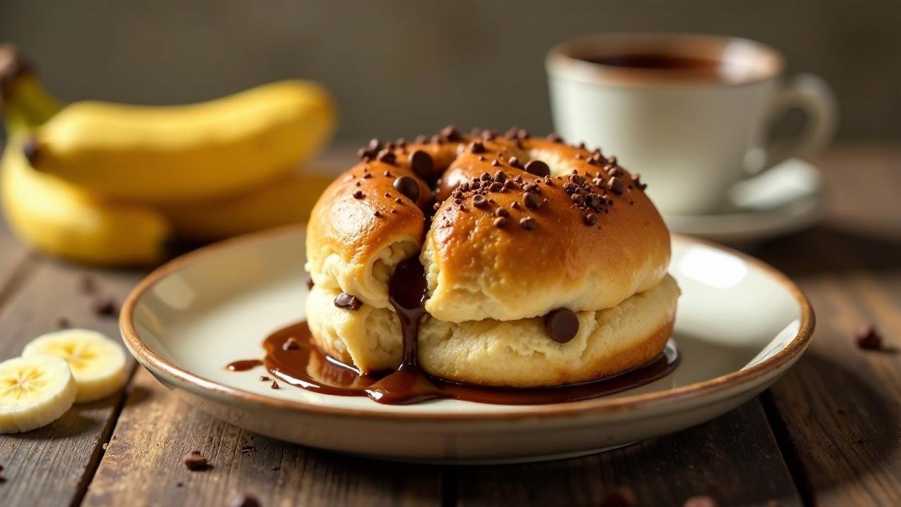 Banane-Schokolade-Milchbrötchen