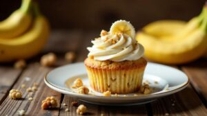 Banane-Walnuss-Cupcakes