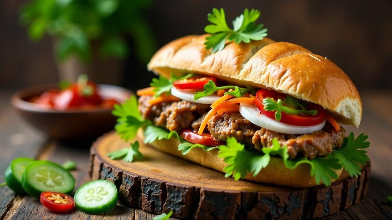 Banh Mi Bo Heo (Rind-Schweinefleisch)