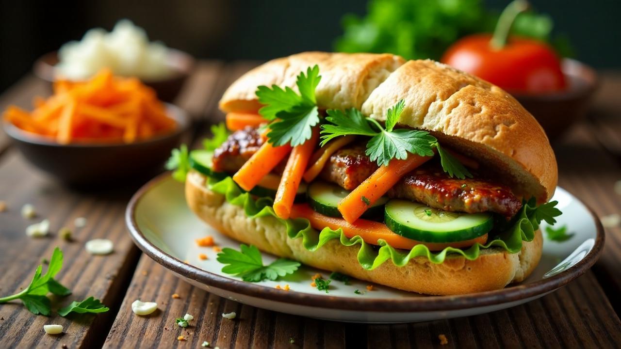 Banh Mi Bo Nuong (gegrilltes Rindfleisch)