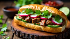 Banh Mi Bo Sot Vang (Rindfleisch in Weinsauce)