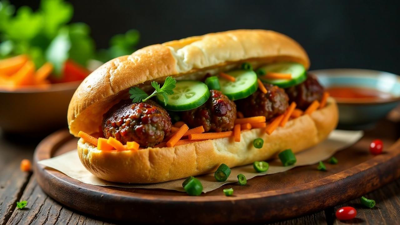 Banh Mi Bo Vien (Rindfleischbällchen)