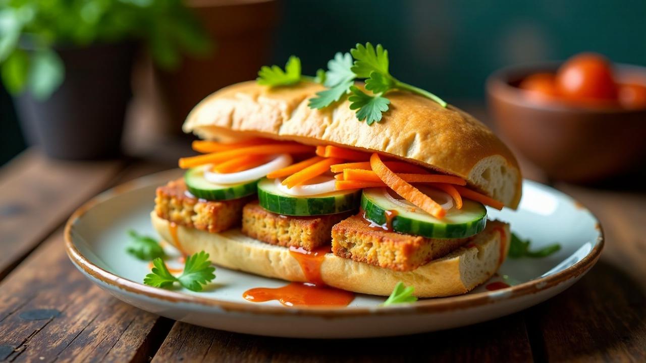 Banh Mi Chay Bi (vegetarische Schweineschwarte)