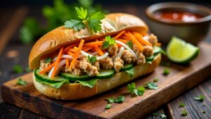 Banh Mi Chay Rau Cu (vegetarisches Gemüse)