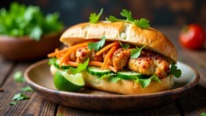 Banh Mi Ga Sot Tieu (Hähnchen in Pfeffersauce)