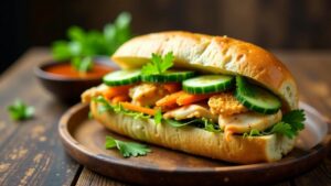 Banh Mi Ga Tan (gedämpftes Hähnchen)