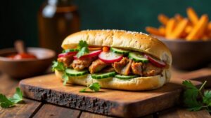 Banh Mi Heo Sot (Schweinefleisch in Sauce)