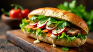 Banh Mi Thit De (Ziegenfleisch)