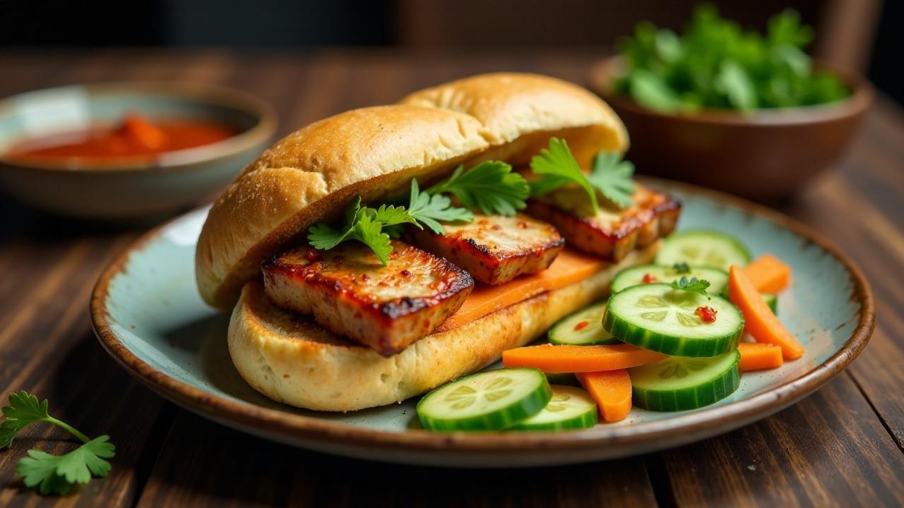 Banh Mi Thit Heo Xa Ot (würziges Schweinefleisch)