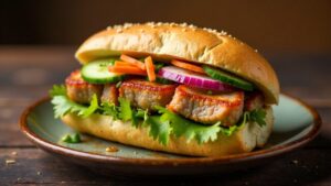 Banh Mi Thit Luoc (gekochtes Schweinefleisch)