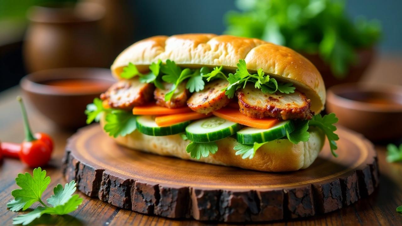 Banh Mi Thit Ngot (süßes Schweinefleisch)