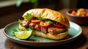 Banh Mi Thit Sot (Fleisch in Sauce)