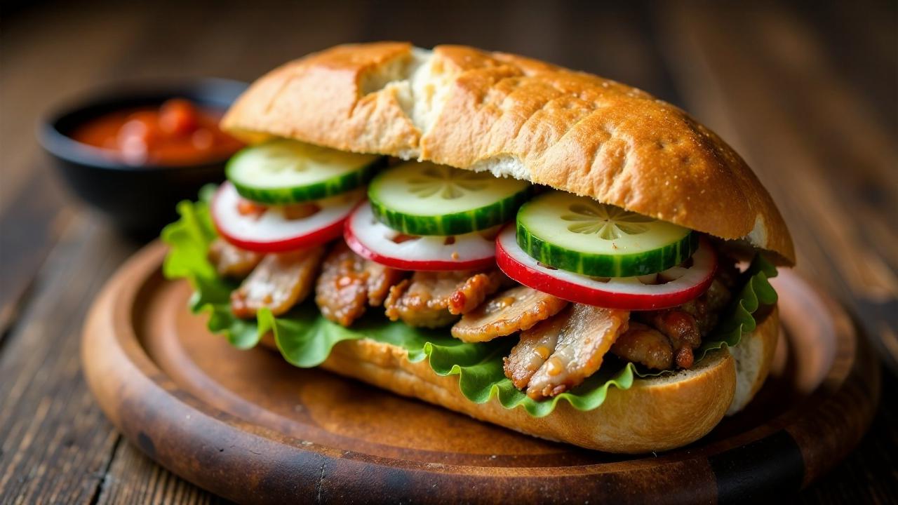 Banh Mi Tit Lon (Krokodilfleisch)