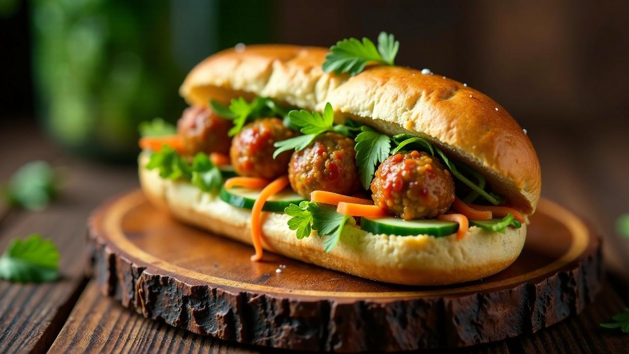 Banh Mi Xiu Mai (Fleischbällchen)