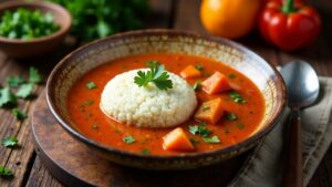 Banku mit Pfeffersuppe