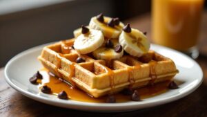 Banoffee-Waffeln