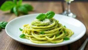 Basilikum-Pesto-Spaghetti