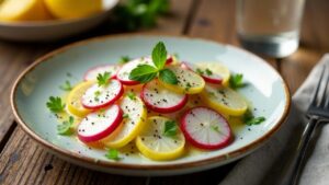 Bayerischer Radi (Rettichsalat) mit Salz