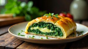 Bayerischer Spinatkäsestrudel