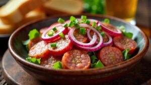 Bayerischer Wurstsalat mit Radieschen