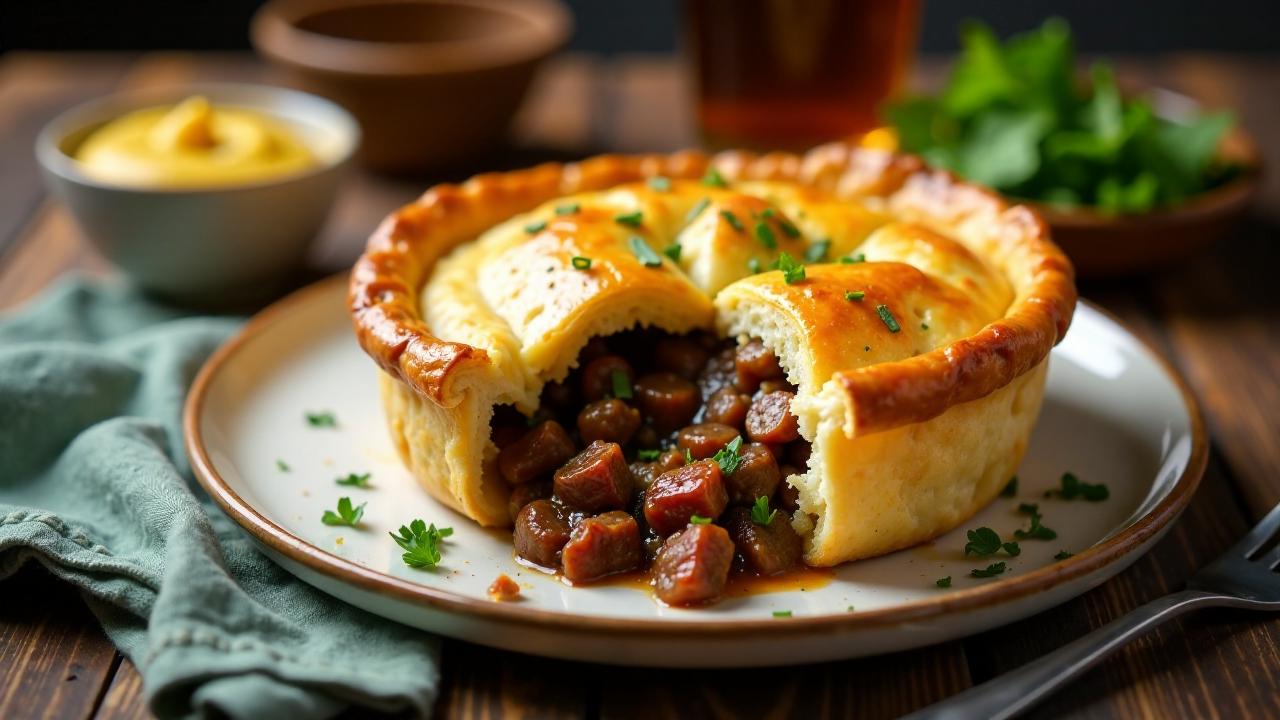 Beef in Ale Pie - Rindfleisch in Ale-Pie