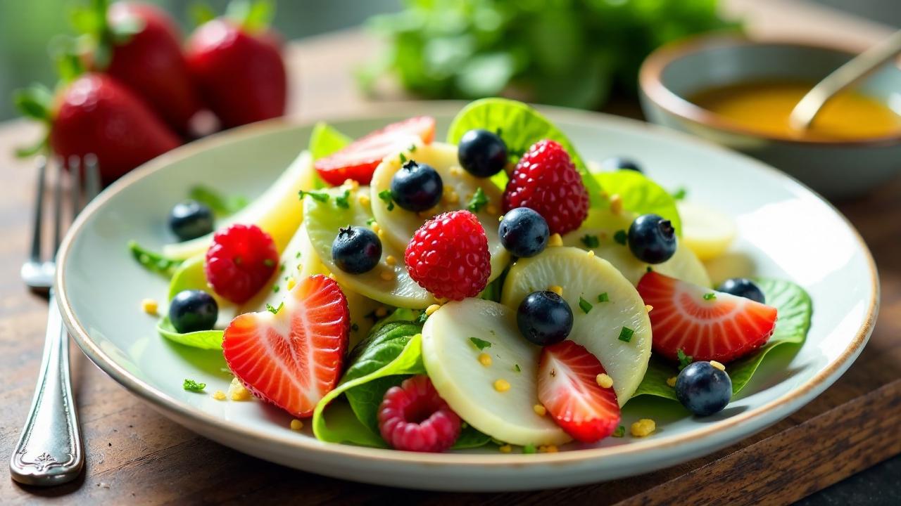 Beeren-Kohlrabi-Salat