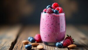 Beeren-Mandel-Smoothie