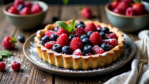 Beeren-Rosmarin-Tarte