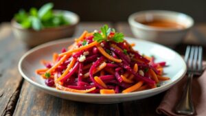 Beetroot and Carrot Slaw