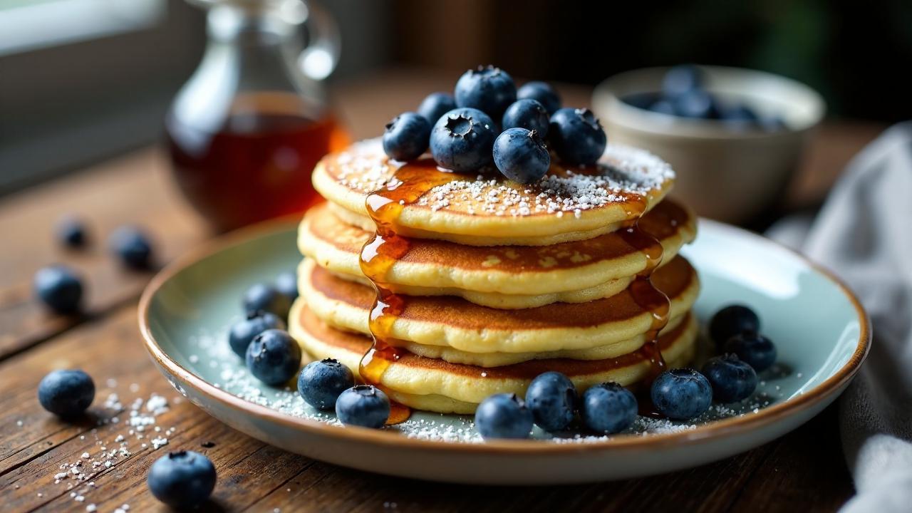 Belgische Blaubeerpfannkuchen