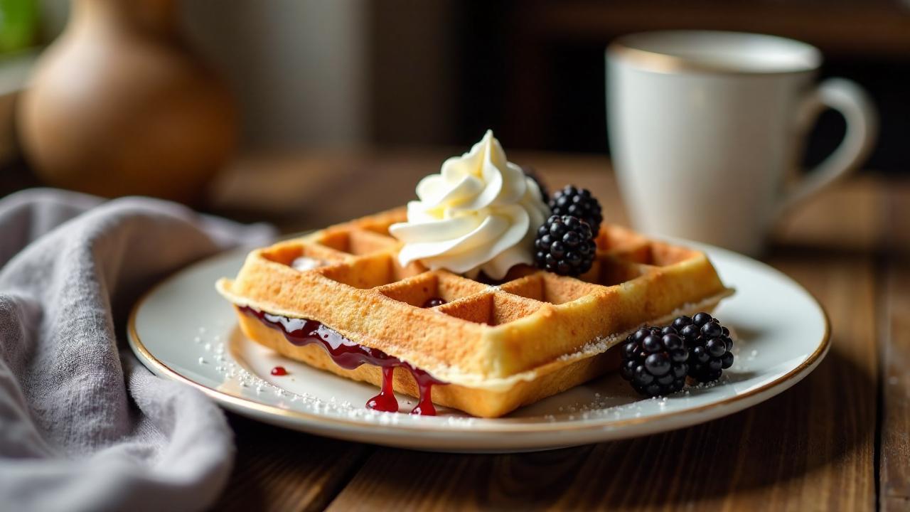 Belgische Cassis-Waffeln