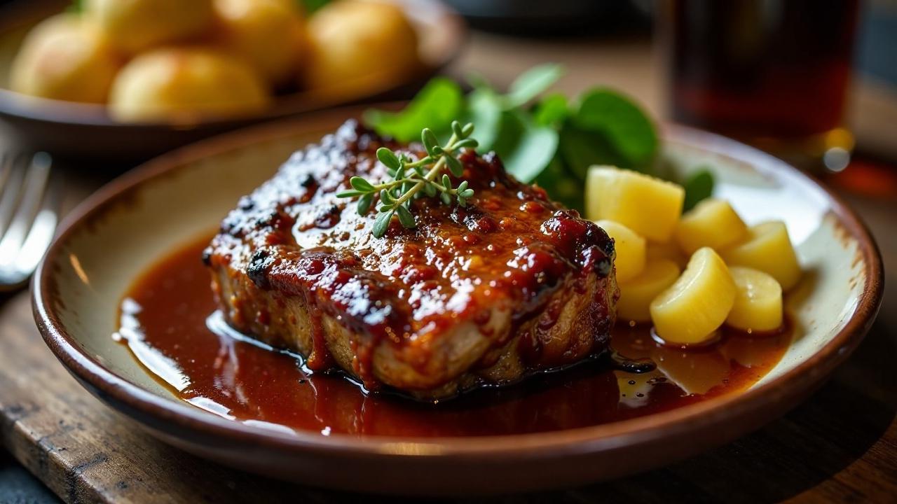 Belgische Dunkelbier Schweinebraten