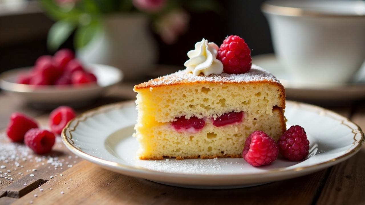 Belgische Mandel-Himbeertorte