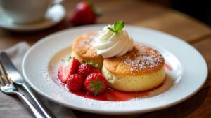 Belgische Pfützen mit Erdbeeren