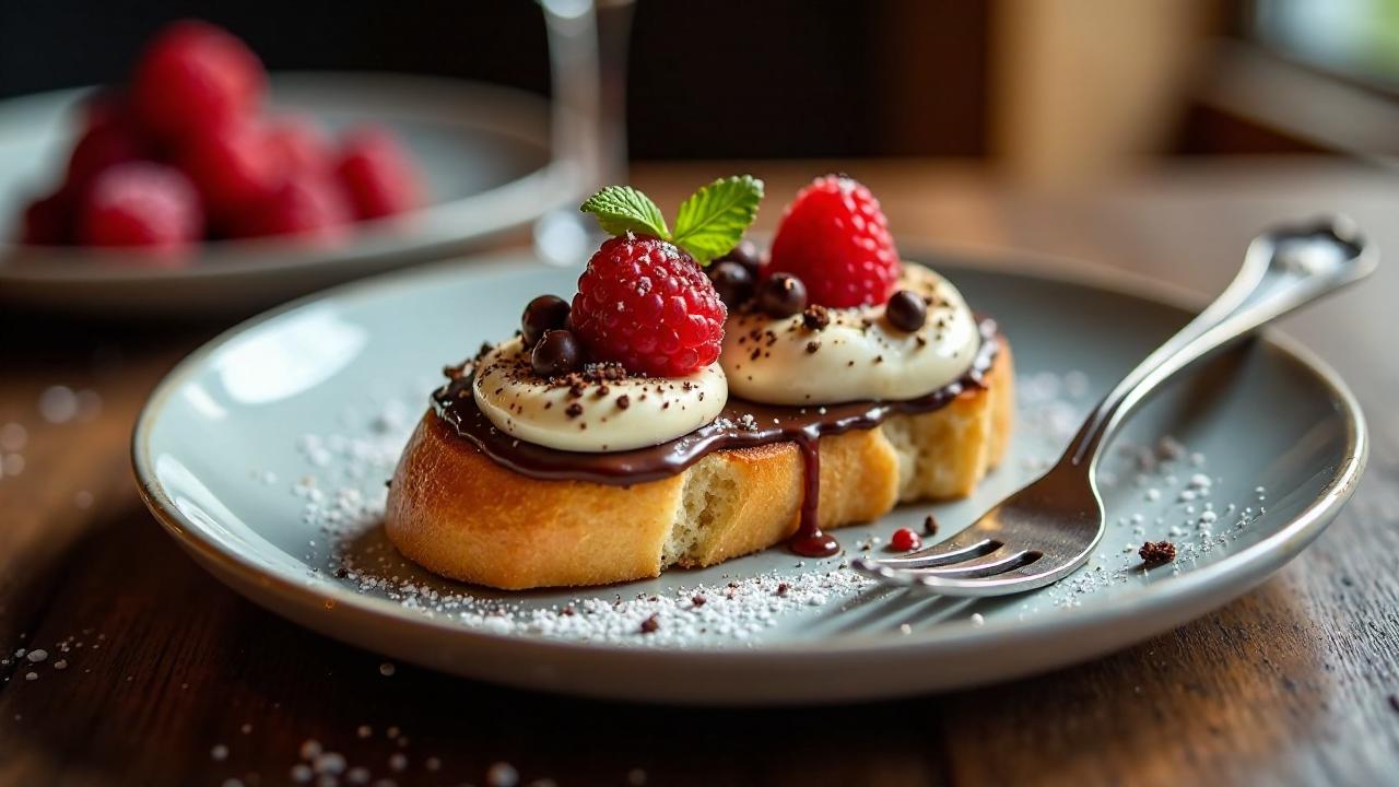 Belgische Schokoladencrostini