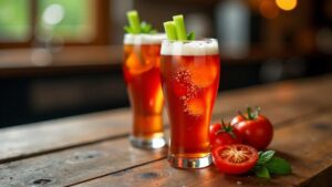 Belgisches Tomatenbier-Cocktail