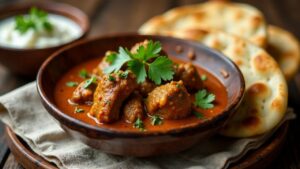 Bengali Kasha Mangsho (Würziges Lammfleisch)