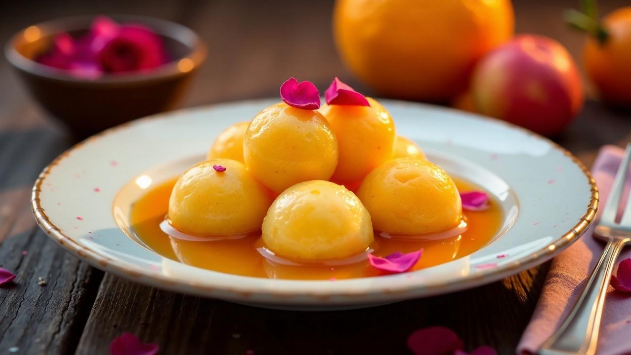 Bengali Komola Bhog (Orangen-Rasgulla)