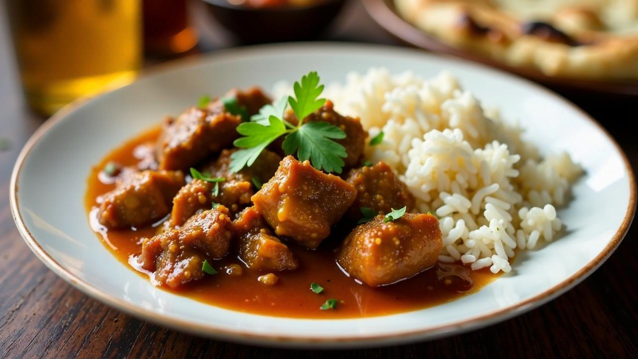 Bengali Kosha Mangsho (Langsam gekochtes Mutton)