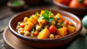 Berber-Tajine mit Kürbis