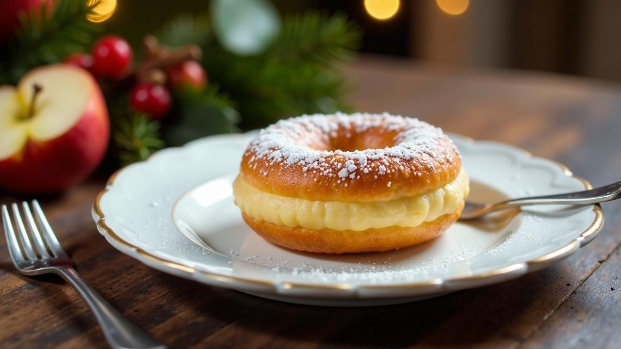 Berliner Pfannkuchen mit Apfel-Calvados-Füllung