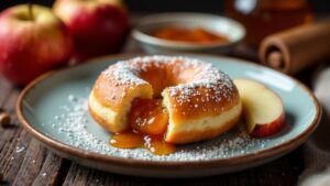 Berliner Pfannkuchen mit Apfel-Zimt-Jam