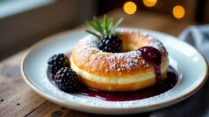 Berliner Pfannkuchen mit Brombeer-Rosmarin-Gelee