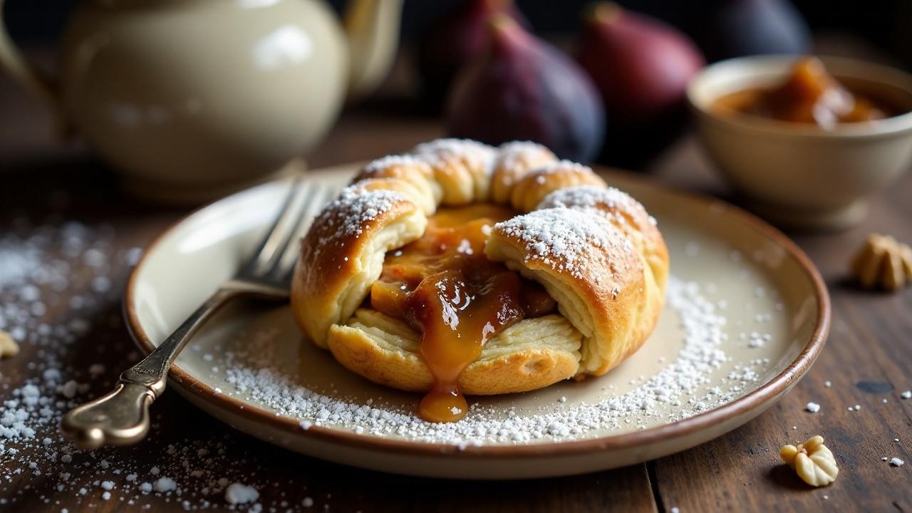 Berliner Pfannkuchen mit Feigen-Walnuss-Jam