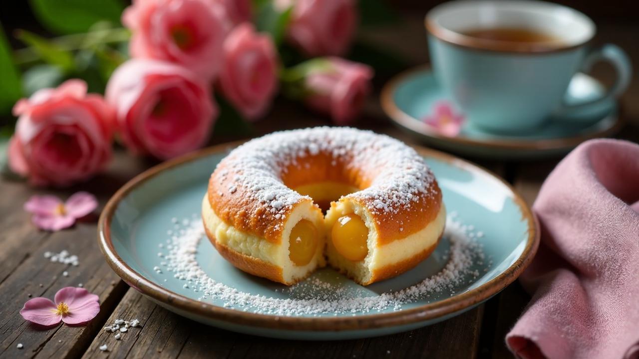 Berliner Pfannkuchen mit Holunderblütengelee