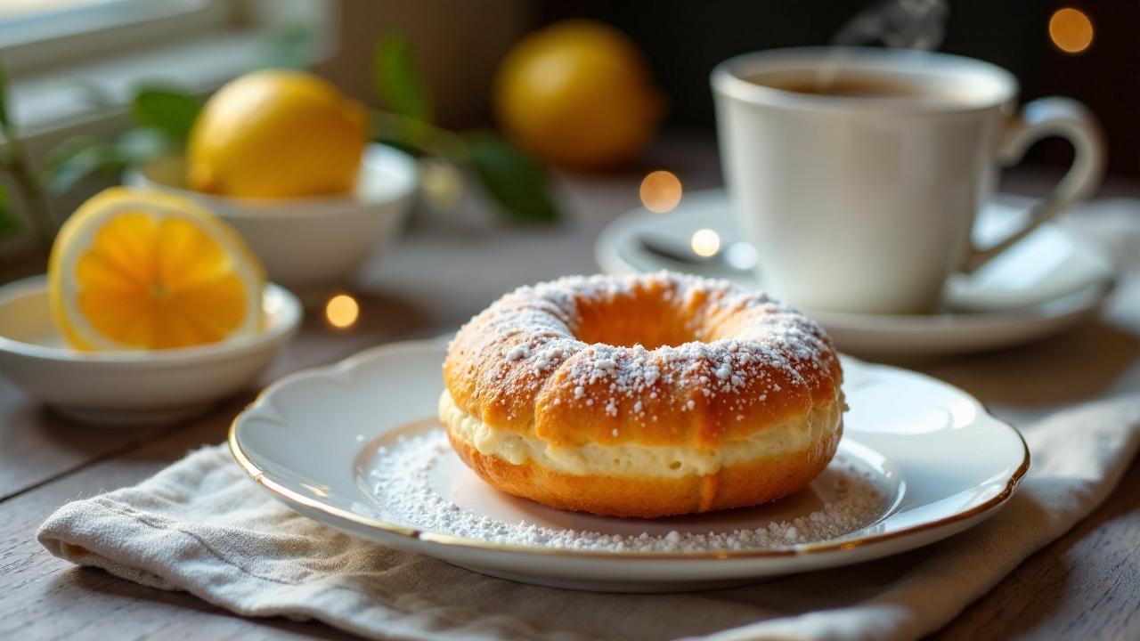 Berliner Pfannkuchen mit Ingwer-Zitronen-Gelee