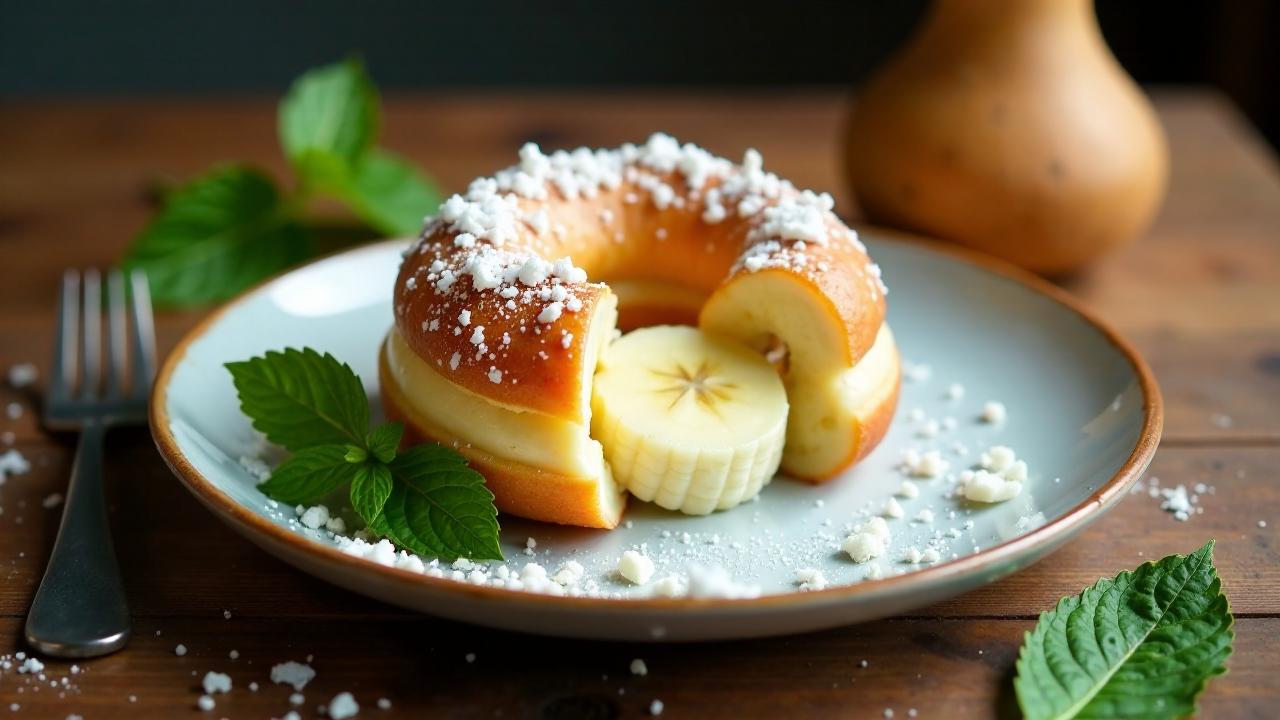 Berliner Pfannkuchen mit Kokos-Bananen-Füllung