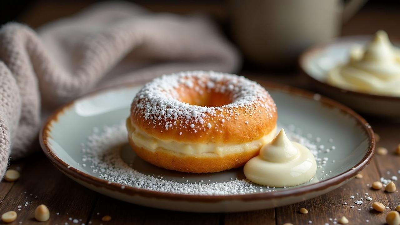 Berliner Pfannkuchen mit Kokos-Limetten-Creme