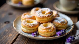 Berliner Pfannkuchen mit Lavendelfüllung